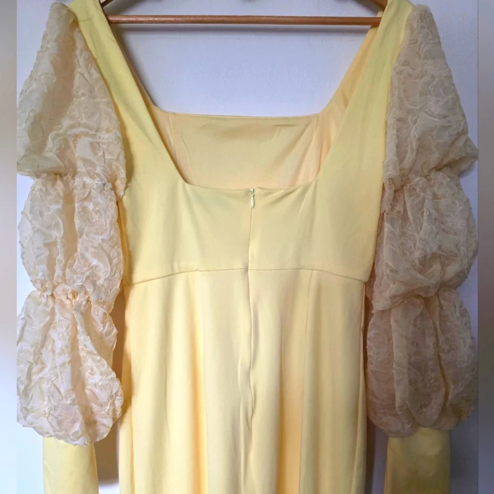 SHEIN Yellow Long Sleeve Dress - Picture 6 of 10